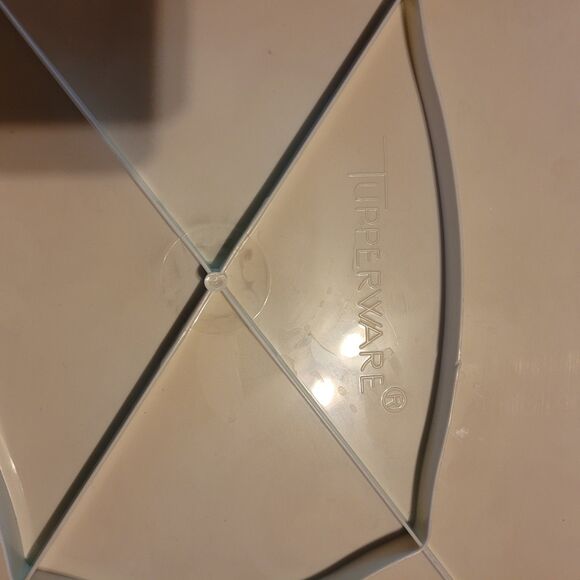 Vintage Tupperware  Cake Carrier White Rectangular Container With Handle - Picture 3 of 5